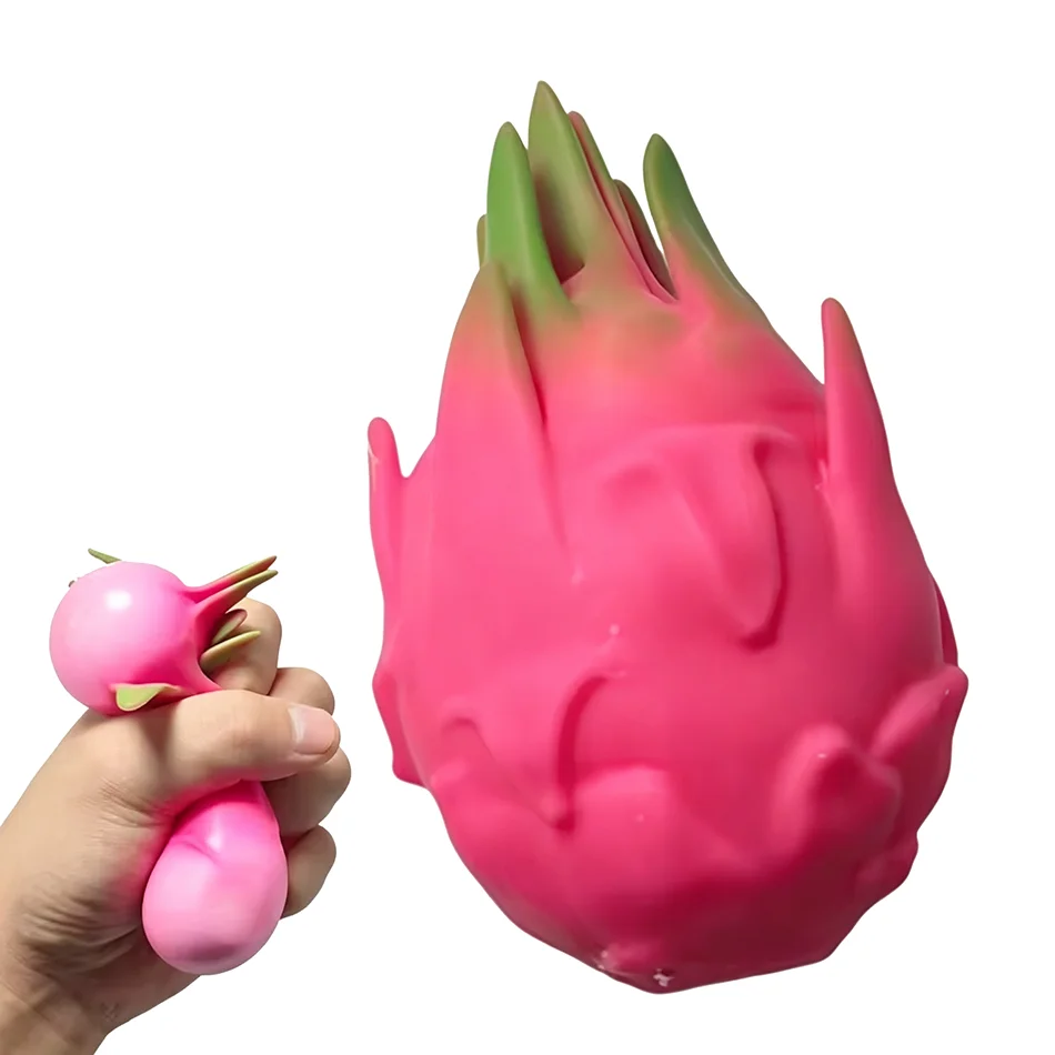 Simulation Pitaya Toy Compression for Stress Relief with Artificial Fruit Pressure Release Ball Birthday Gift
