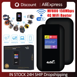 4G LTE WiFi Router 150Mbps WiFi Repeater Signal Amplifier Portable Mobile Hotspot Pocket 2100mAh MiFi Modem with Sim Card Slot