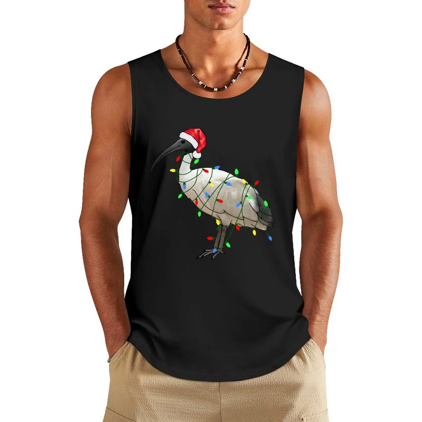 

Extra Festive Bin Chicken Tank Top bodybuilding men clothes plain t-shirt