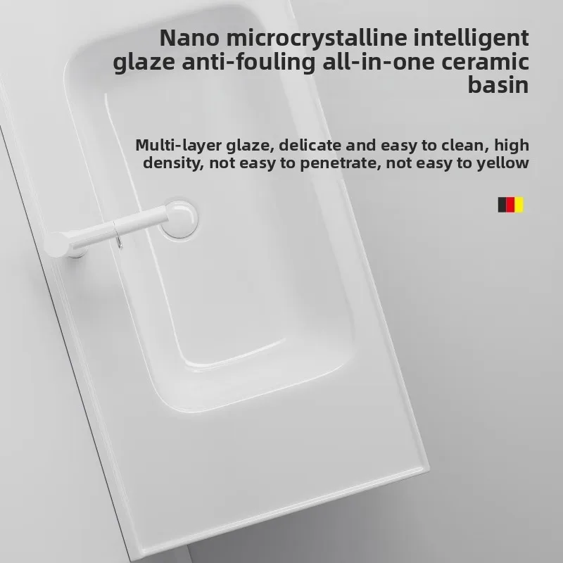 Basin Ceramic Integrated Washbasin Bathroom Cabinet Middle Basin Embedded Single Basin Wash Cabinet Basin Wash Basin Vessel Sink