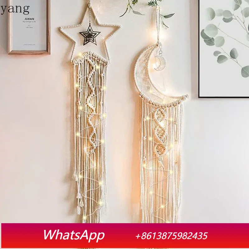 CX artificial woven cotton rope tapestry fringed home wall hanging decorative soft decoration