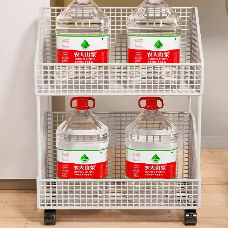 Multi-layer Under The Table Snack And Toy Storage Rack Movable Storage Shelf Load-bearing Storage Basket Easy To Install