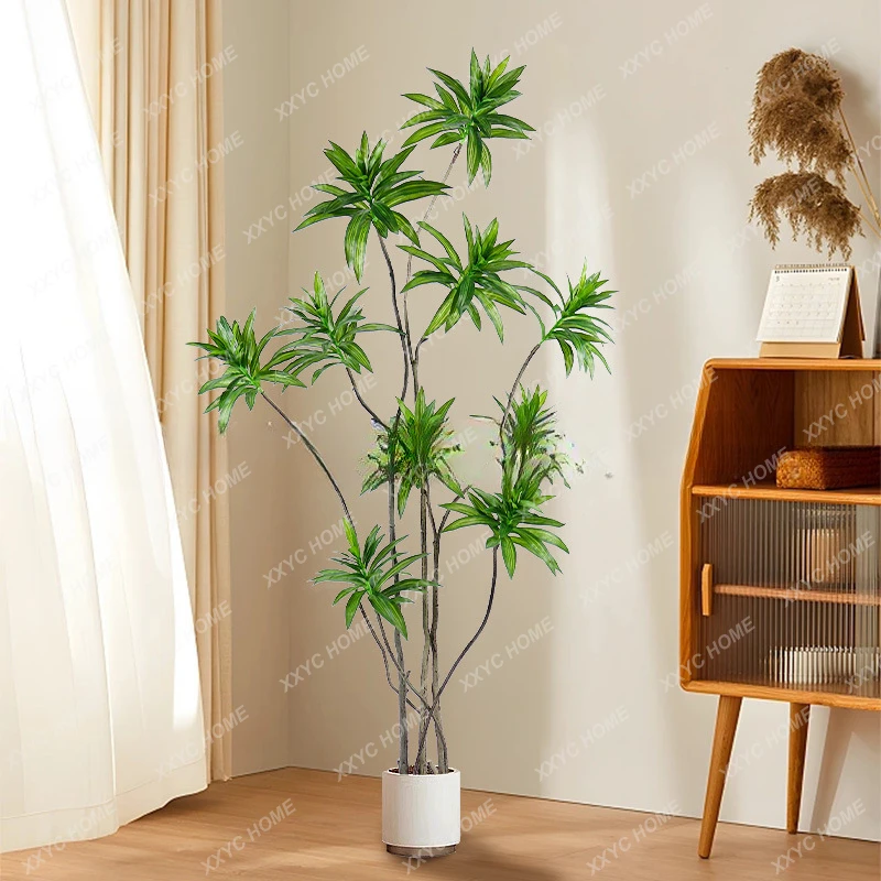 Decoration Large Plant Indoor Living Room Bionic Pot Fake Trees Ornamental Flower Lily Artificial Green Plant