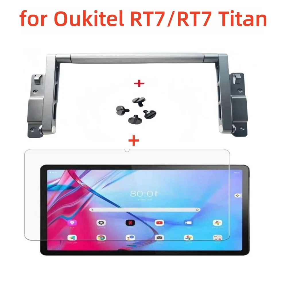 

Aluminum Alloy Tablet Stand with Tempered Glass for Oukitel RT7/RT7 Titan