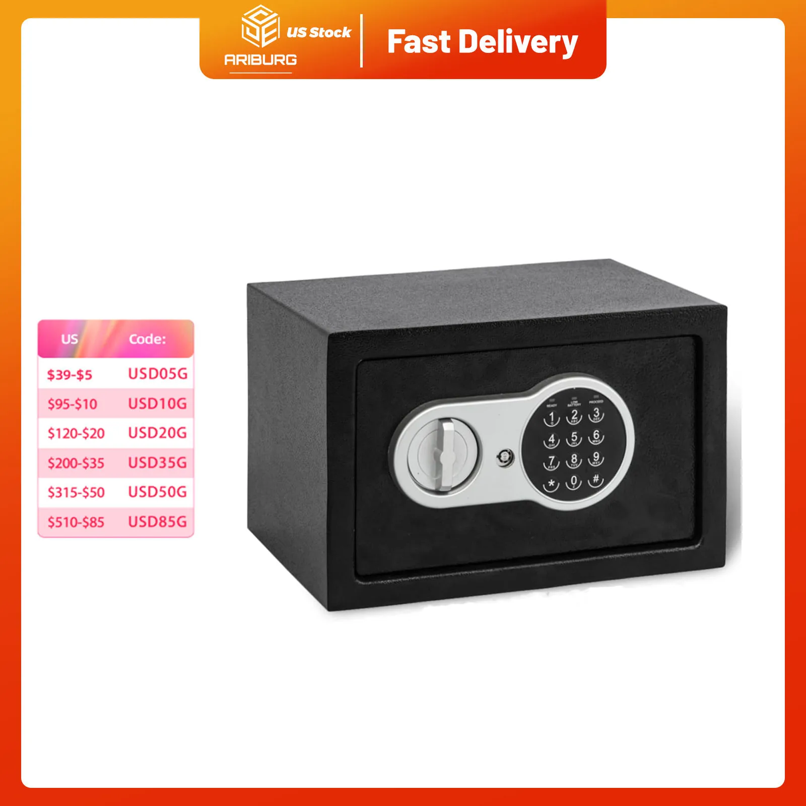 

Small Safe Box Home Fireproof Waterproof Safe Box with Combination Lock Steel Lock Box Money Safe Box for Office Hotel Valuables