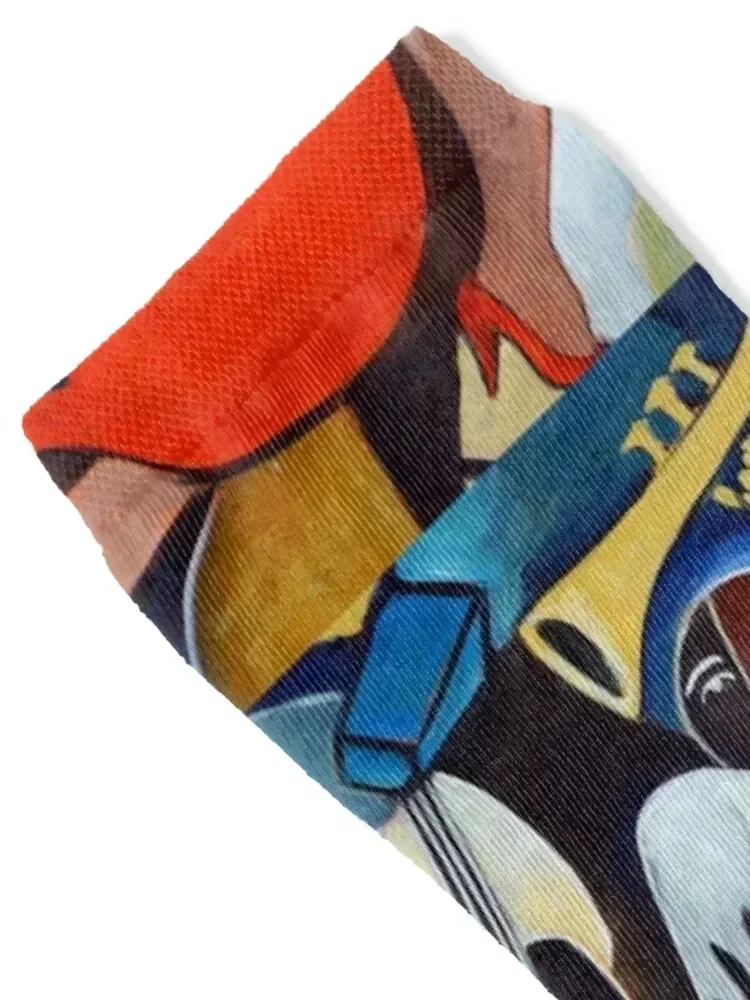 Red Hot Socks christmas gift custom shoes New year's Woman Socks Men's