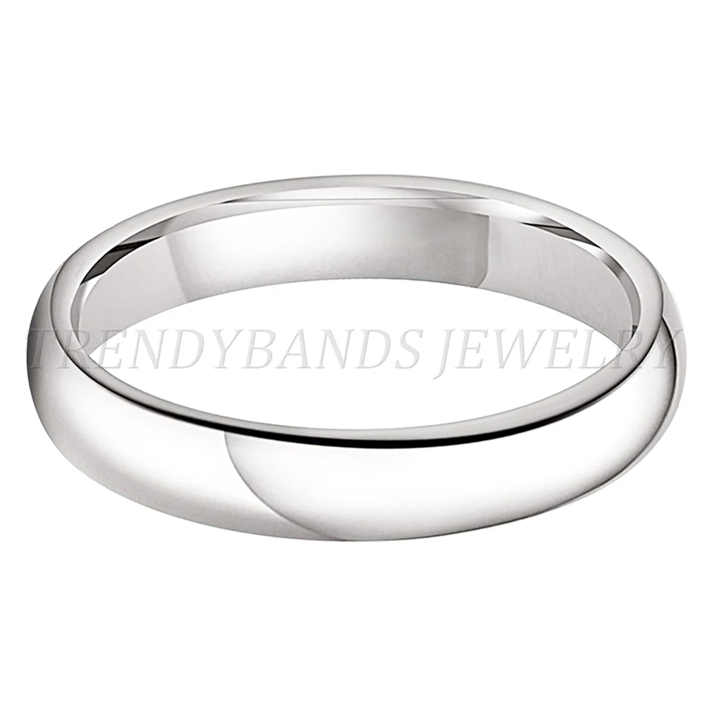 Weiß Wolfram Ring 4mm 5mm 6mm 7mm 8mm 10mm Männer Frauen Paar Verlobung Mode schmuck Poliert Glänzenden Comfort Fit – Detail 2