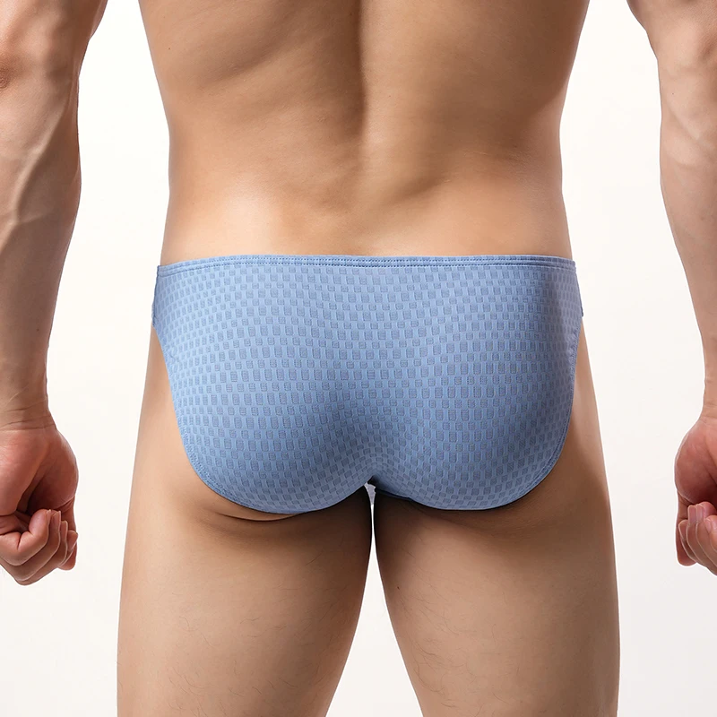 Ice Silk Sexy Briefs Underwear EUR Size Men Breathable U Bulge Pouch Panties Male Elastic Quick Drying Underpants мужские слипы