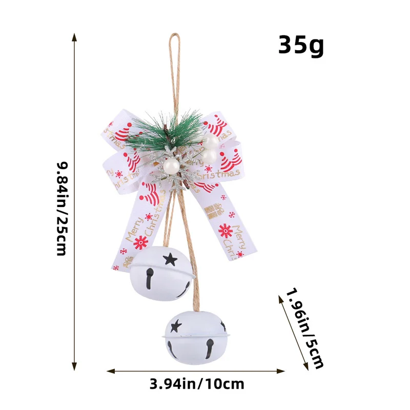 عيد الميلاد القوس الحديد جرس الديكور الأسرة حبل التوت أجراس عيد الميلاد شجرة عيد الميلاد قلادة عطلة ترتيب جو الحفلات