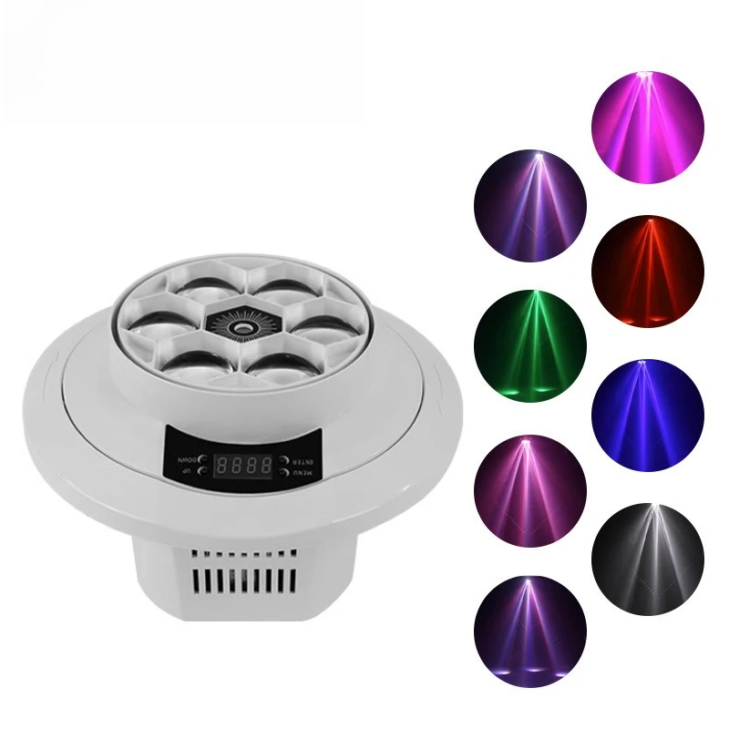 Built-in six-star bee eye lights, KTV flash, bar ambient lights, voice-controlled flashing lights