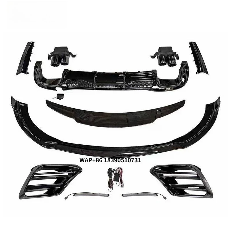 

S580 BRABU Обвесы отличного качества Быстрая доставка Углеродное волокно Передняя губа Задний диффузор Крыло Спойлер