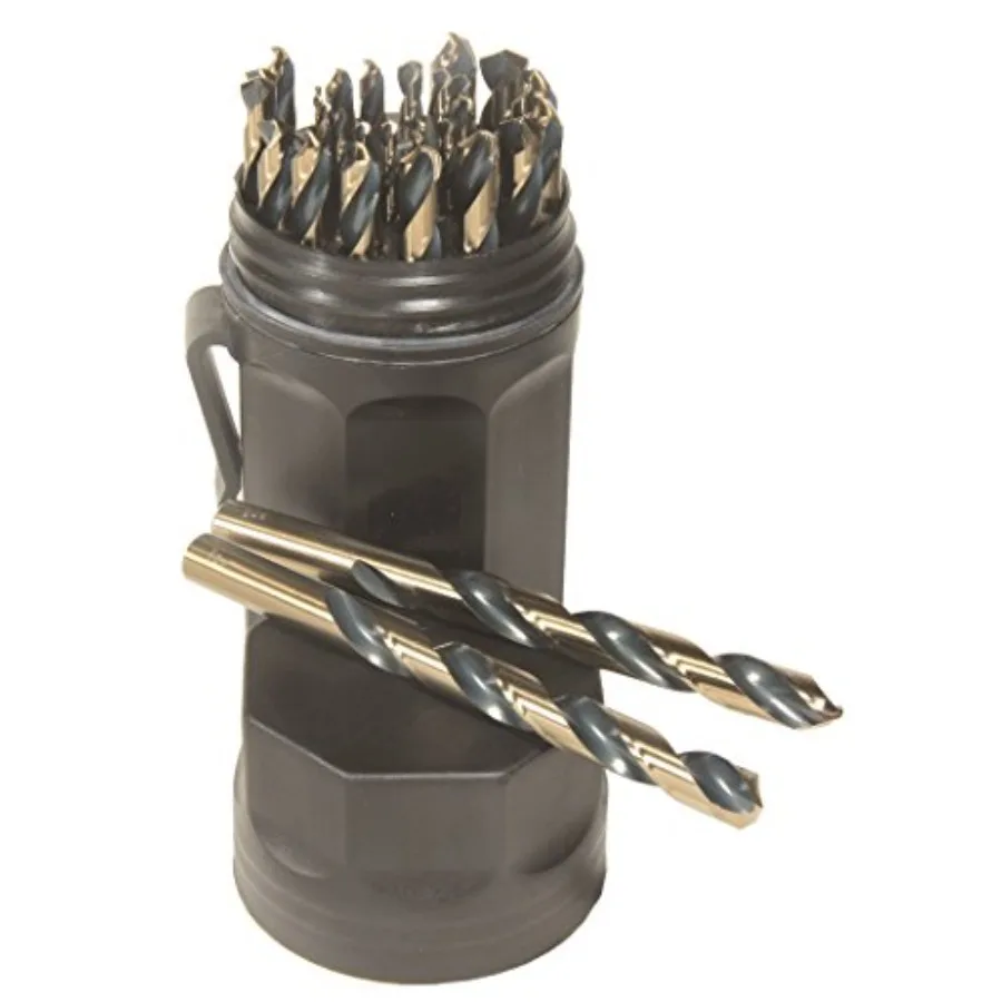 

Norseman by Drill and Tool 66820 Ultra Dex SPM-29 Type 250-UB 135 Degree Split Point Magnum Premium Mechanical Set 29 Piece,Bla