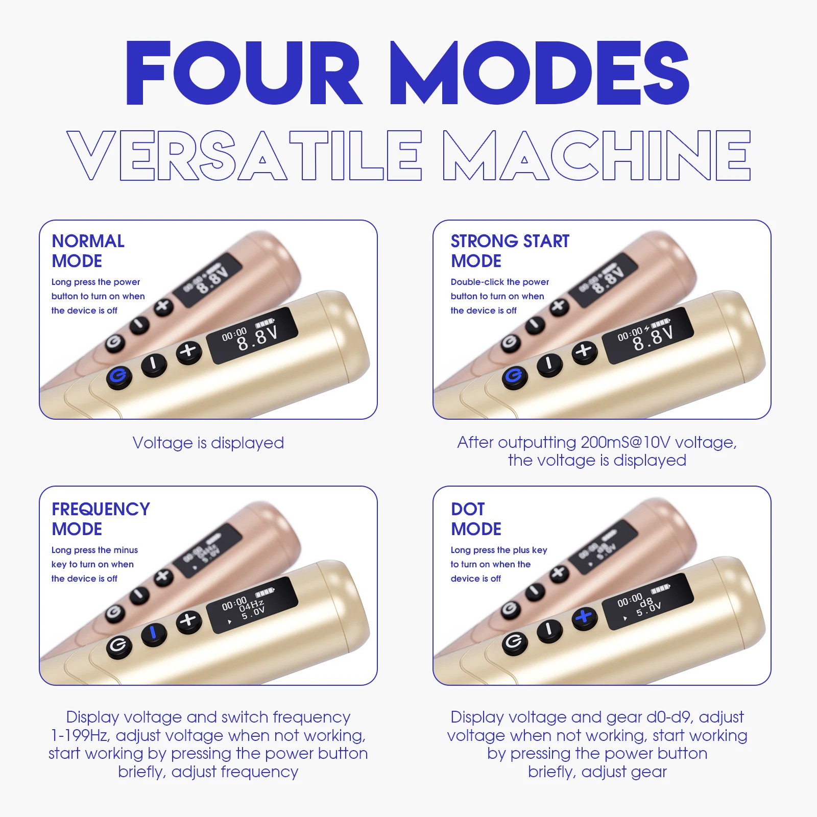 MAST NANO 2 Wireless Permanent Makeup Machine 66g Lightweight Tattoo Pen 4 Modes Low Vibration for Eyebrow Eyeliner Lip SMP