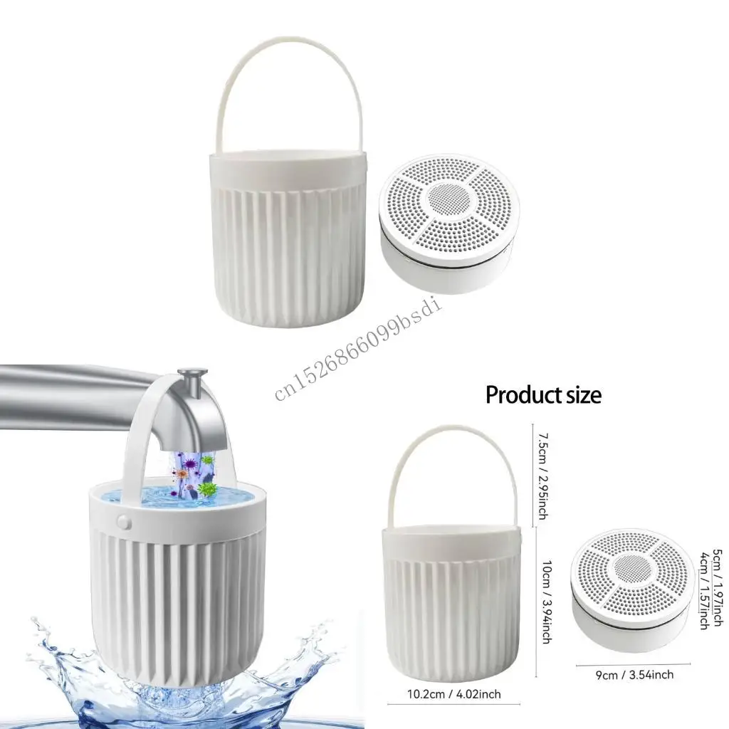 

Small Shower Water Filter System Quick Connection Design Eliminates Contaminants Simple Installs for Home Hotel Camping 11UA