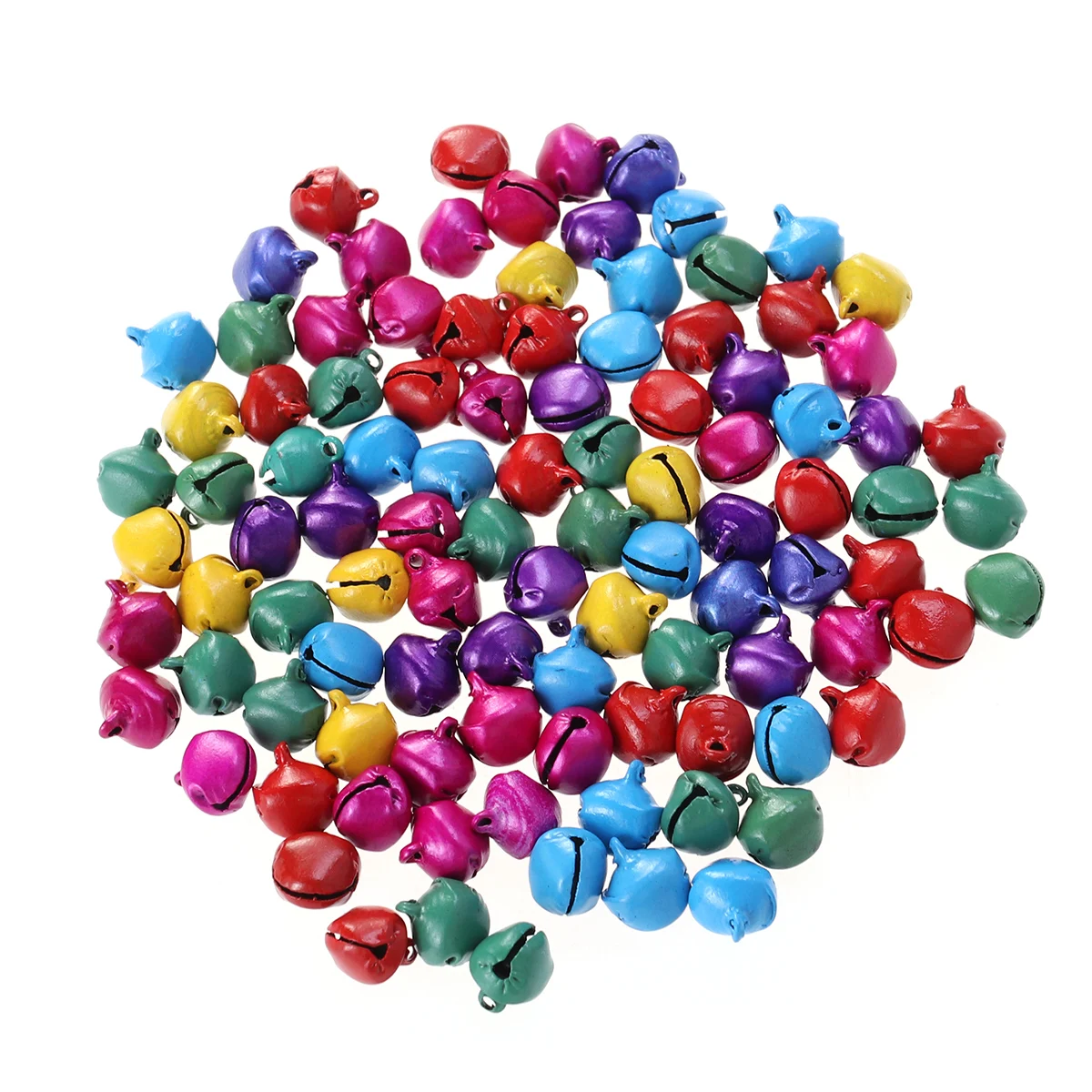 

100 Pcs Copper Bells Christmas Jingle Charms Pendant Craft Projects Home Decorations Small Bell DIY Festive Ornaments Holiday
