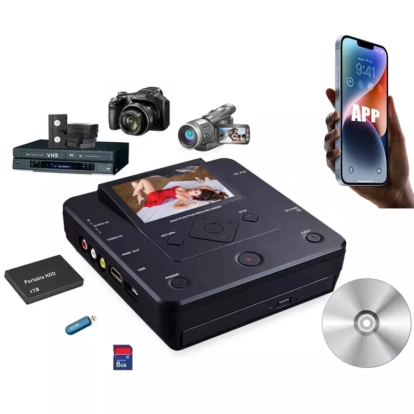 Multi Functions Media network android wifi network digital DVD video recorder car dvd recorder