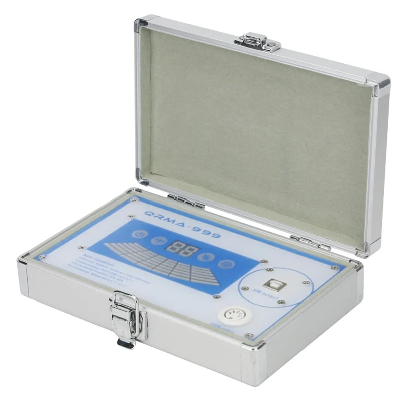 QRMA-999マグネティックスケジューリンアナライザー、クォンタムヘルスアナライザー、フルボディアナライザー、チェックセット、54レポートに示すように、新しい