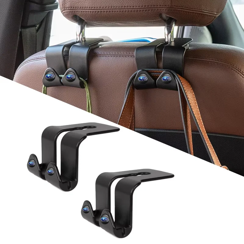 

Дублеродные крючки для спинки автомобильного сиденья из АБС-пластика для Subaru WRX BRZ DRL XV STI Outback Legacy Forester Impreza Tribeca, аксессуары для автовешалок