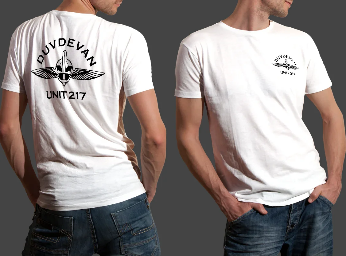Israel Defense Forces IDF Duvdevan Unit 217 T-shirt Short Sleeve Casual 100% Cotton Shirt
