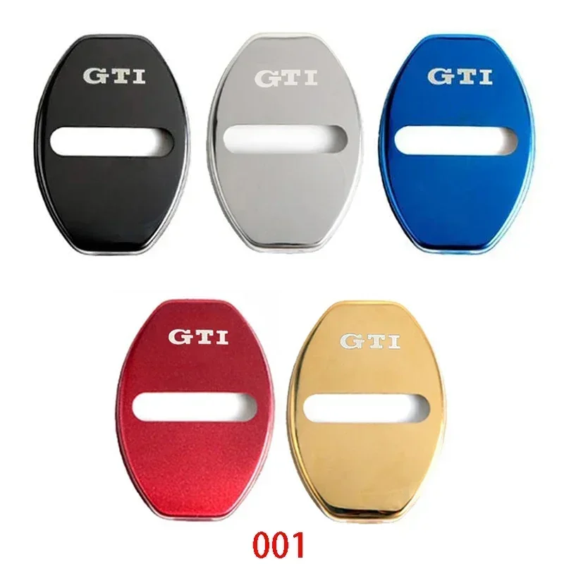 Car Door Lock Buckle Protective Cover for Volkswagen Rline GTI Logo Golf 5 6 7 Polo Jetta Beetle CC Tiguan Touareg Passat B5 B6