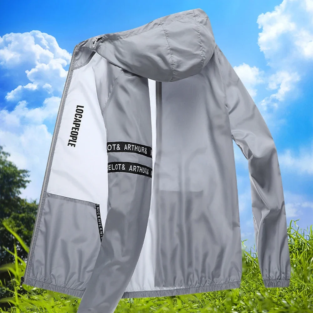 Men's Light Jacket UV Protection Full Zip Long Sleeve Sun Shirts for Men Outdoor Sports Fitness Running Training Fishing Men's Light Jacket UV Protection Full Zip Long Sleeve Sun Shirts for Men Outdoor Sports Fitness Running Training Fishing