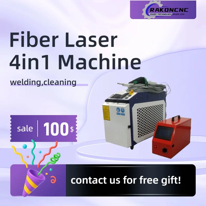 

Raycus Max Reci 4IN1 Волоконный лазерный сварочный аппарат 1500 Вт 2000 Вт 3000 Вт 6 кВт Чистящий станок для резки с водяным охладителем S&A/Hanli для всех металлов