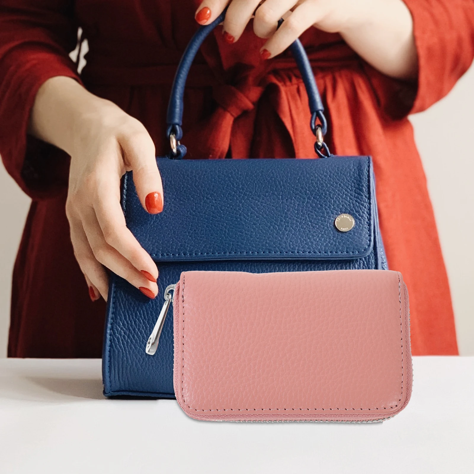 

Zipper Wallet Women Card Organizer Safe Practical Long Term Use Outdoor Shopping Travel Small Clutch Card Holder