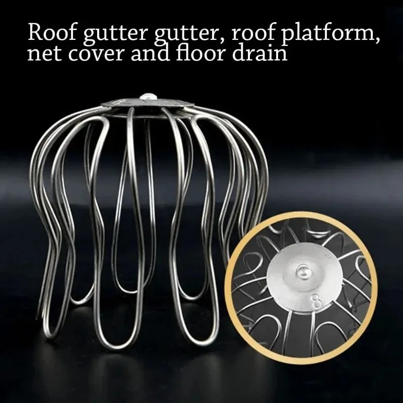 Roof drain, gutter, balcony drainage cover, filter, water supply and drainage pipe, protective net, anti blocking rain pipe cap