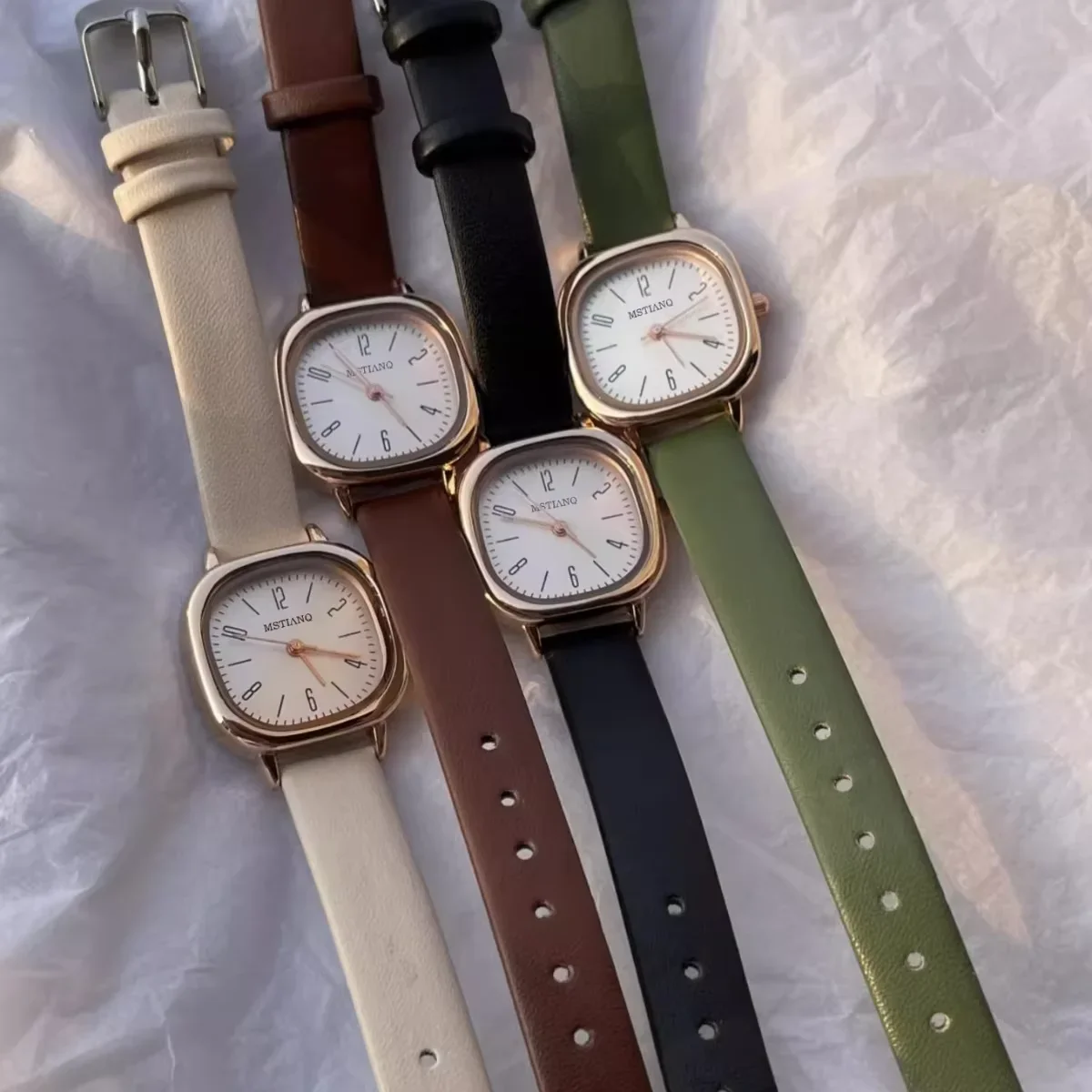 ساعات نسائية عصرية ساعات يد كوارتز بسيطة ساعات غير رسمية للفتيات الطلاب ساعة هدية للسيدات ساعة Reloj Para Mujer