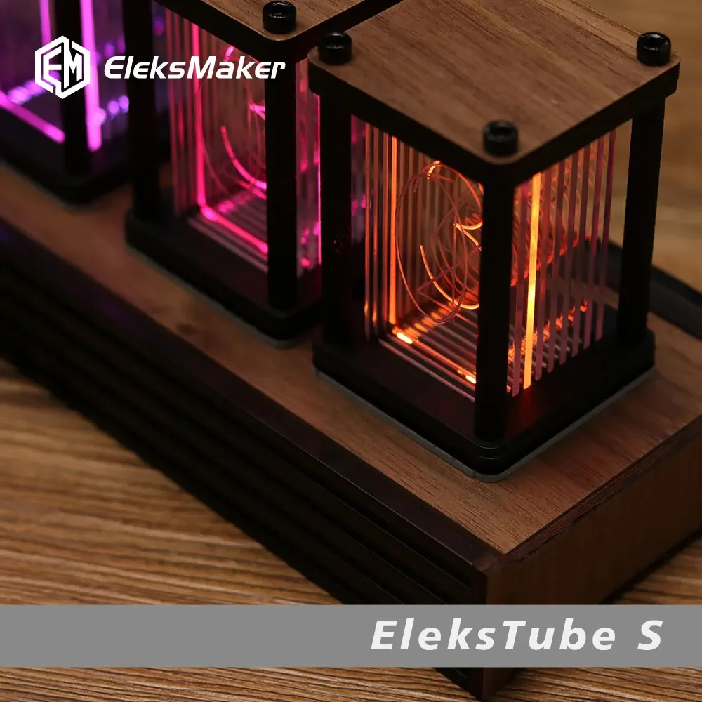 Elektronik LED, Elektronik R 6-Bit Kit elektronik LED bercahaya Retro menyala Analog tabung Nixie jam elektronik