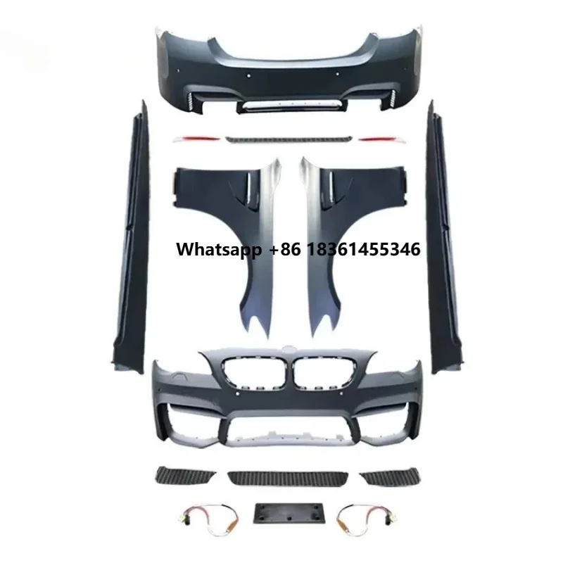 

For 5 Series F10 F18 2010-2017 Upgr to M4 Style Body Kit Front Bumper Rear Bumper Side Skirts High-Quality Car Bumper