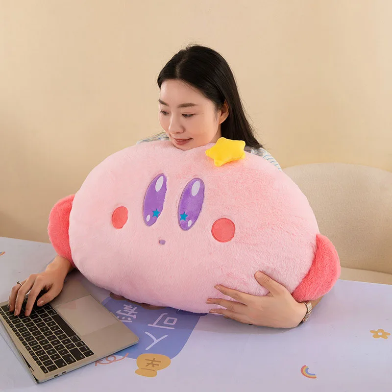 50-80cm Kirby Plush Toys Plushie Cartoon Anime Birthday Pillow Sofa Back Cushion Doll Kawaii Stuffed Gift for Childrens Xmas