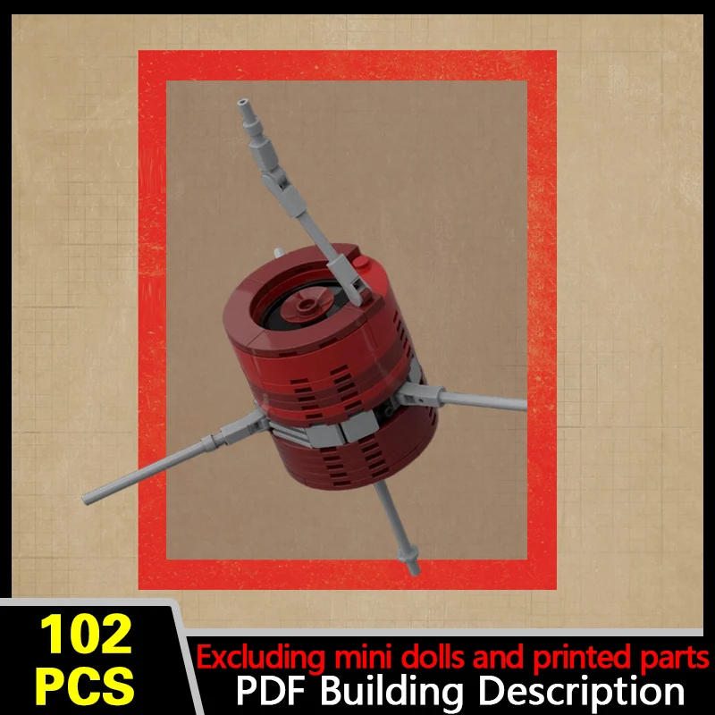 Space Orbital Probe 9 Model MOC Building Bricks War Equipment Modular Technology Gifts Holiday Assemble Children Toys Suit