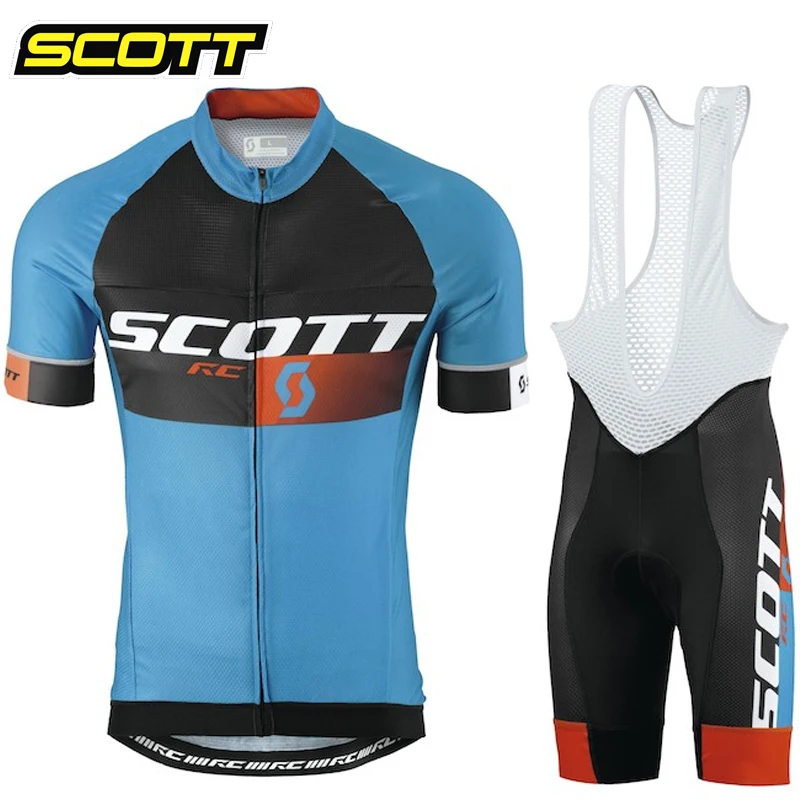 SCOTT 2023 Bike Cycling Set Man Cycling Jersey Short Sleeve Bicycle Cycling Clothing Mtb Bike Wear Triathlon Maillot Ciclismo