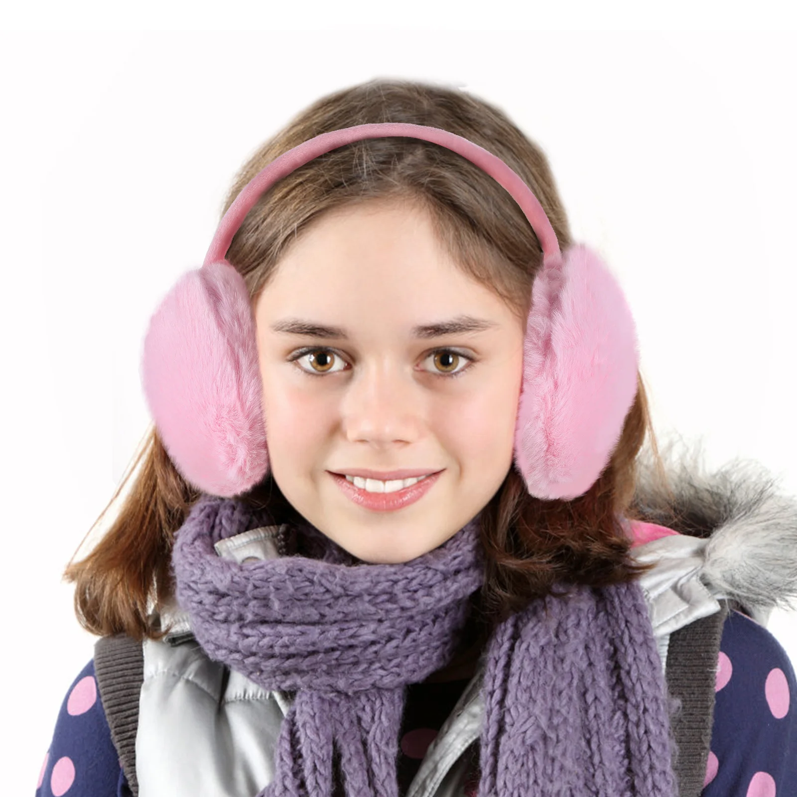 Cache-oreilles en peluche pour adultes, cache-oreilles coupe-vent, protection contre le froid, doux, confortable, document solide, mode, nouveau, 2025