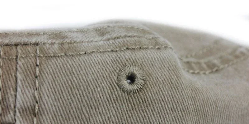 Herren-Militärhut aus gewaschener Baumwolle mit flachem Oberteil, für Frühling, Sommer und Herbst, atmungsaktive Mesh-Schirmmütze, Sonnenschutz für den Außenbereich, lässiger Armeehut – Detail 7