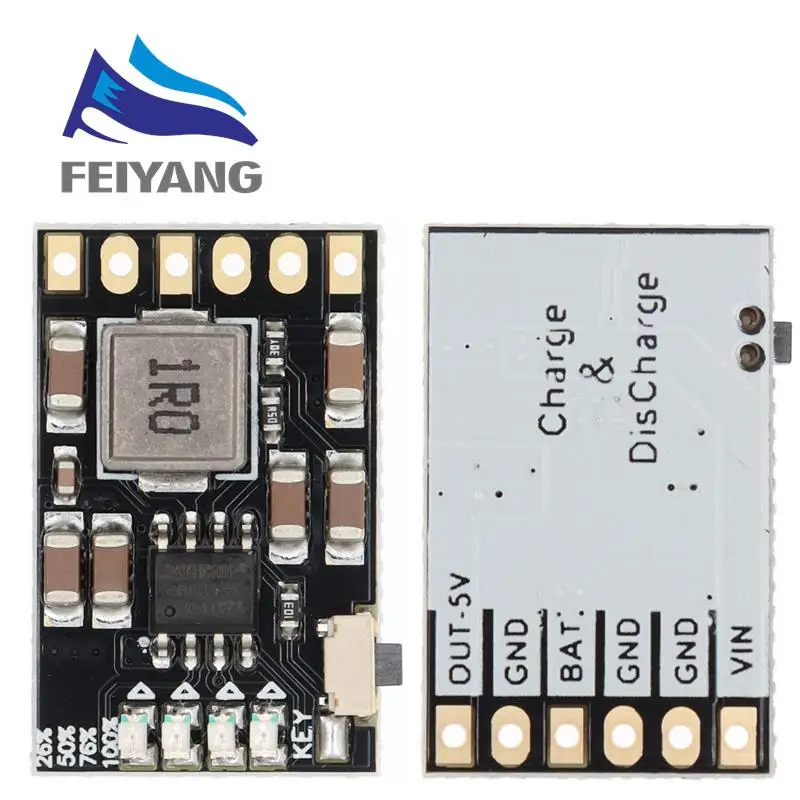 MH-CD42 DC 5 V 2.1A Mobiele Power Diy Board 4.2 V Laden/ontladen (boost)/batterij bescherming/indicatormodule 3.7 V lithium 18650