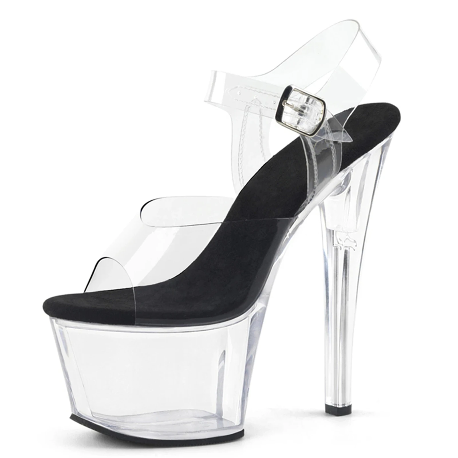 

Роскошные летние сандалии с кристаллами, прозрачные пикантные свадебные туфли на высоком каблуке на платформе 13-20 см, на тонком каблуке для женщин