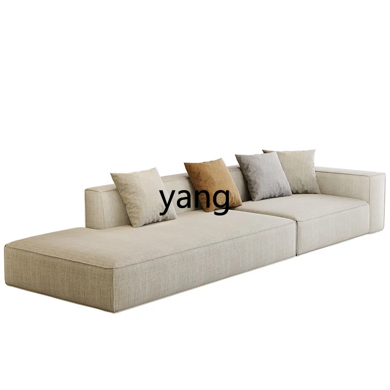 

yhm Minimalist Living Room Home Small Apartment Black Straight Row Sofa