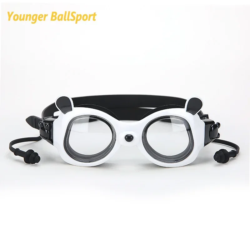 

3~12 Years Old Children Swimming Goggles Kids Baby Cartoon Panda Waterproof and Anti-fog High-end Swimming Goggles with Earplugs