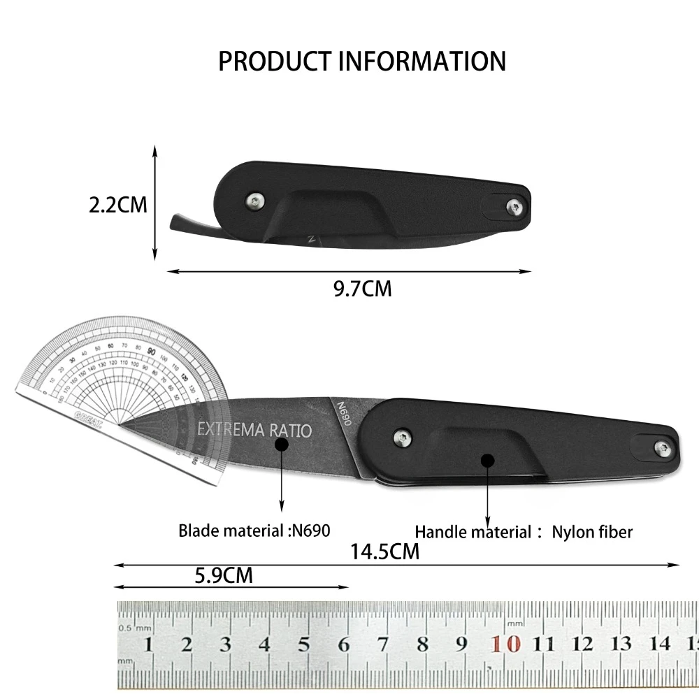 Italy BDOR Outdoor Folding Knife D2 Blade G10 Handle Tactical EDC Tool Emergency Rescue Jungle Knife