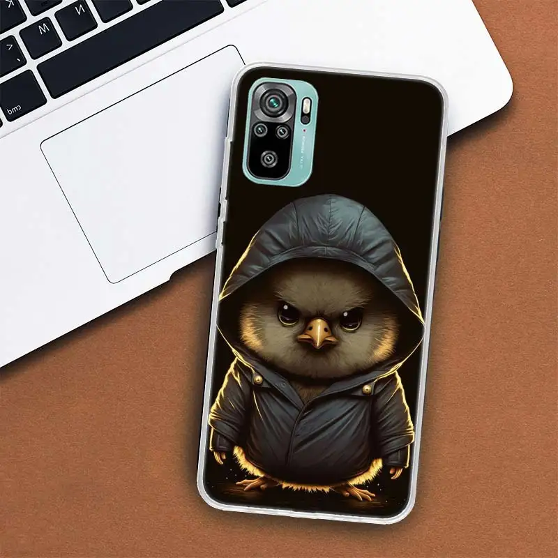 Monkey Frog Pig Cow Bird Cat Animal Phone Case For Xiaomi Redmi Note 13 Pro Plus 5G Cover 12 12C 10X 10C 10A 9 10 9T 9C 9A 8A 8