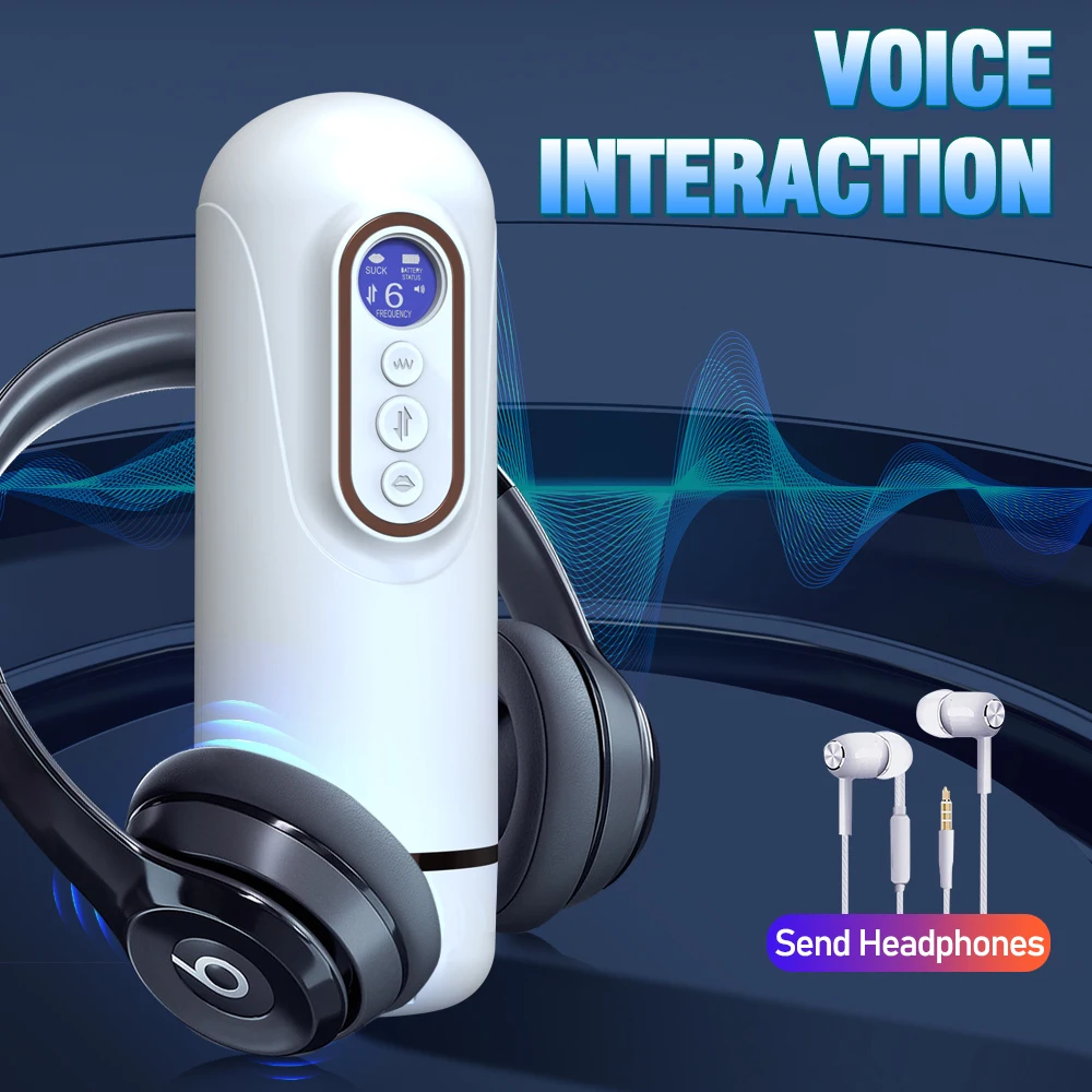 Automatic Thrusting Rotating Male Masturbator Licking Stroker Sucking Blowjob Penis Pump 5 IN 1 Adult Sex Toys For Men view 5