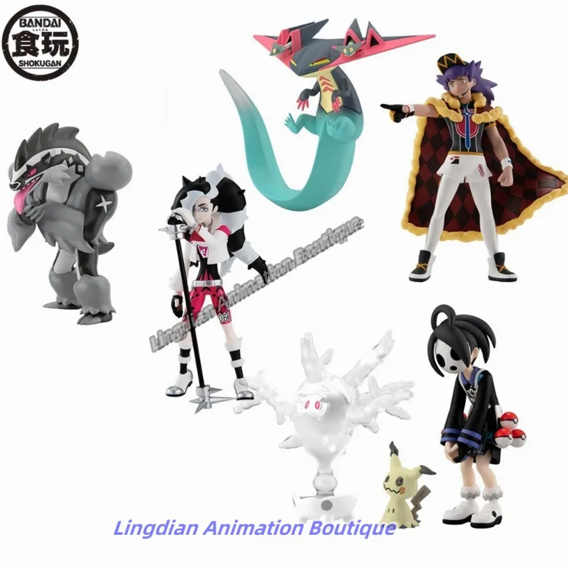 In Stock Original Pokemon Scale World Leon Dragapult Galar Region Anime Allister Cursola Mimikyu Piers Obstagoon Action Figure！