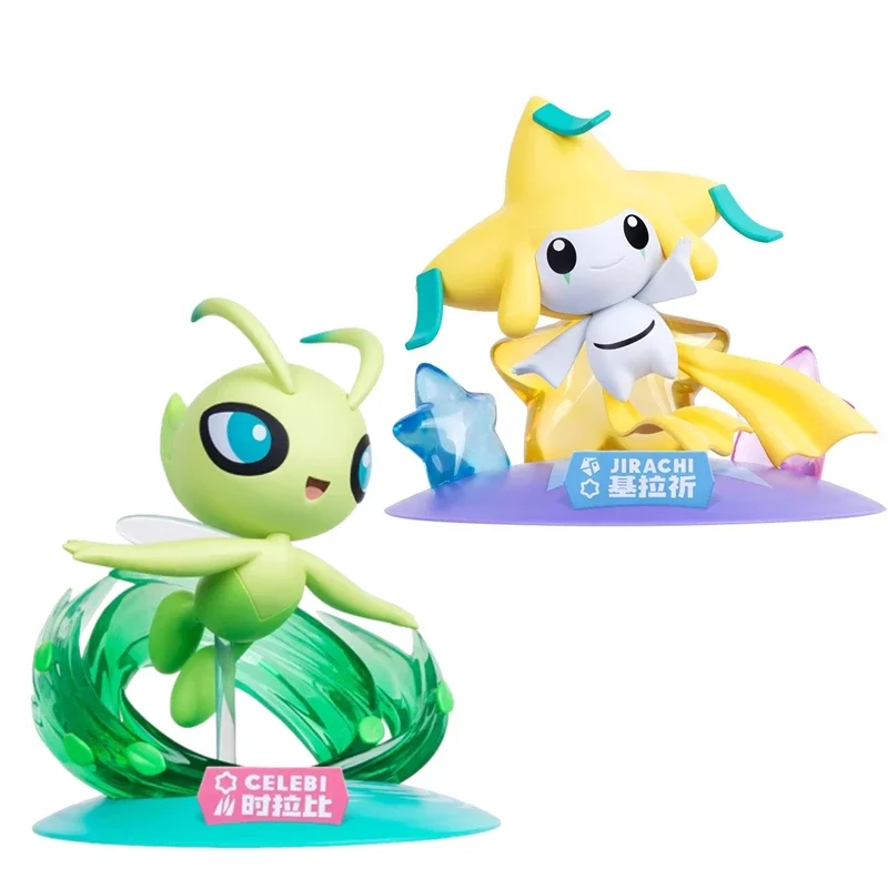 pokemon-modelo-jirachi-celebi-figura-colecao-anime-suporte-do-telefone-movel-ornamentos-kawaii-brinquedos-das-criancas-presente-de-aniversario