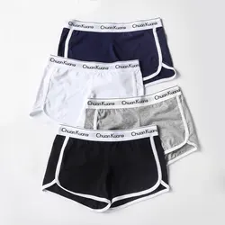 S-XL Unisex Boxer Seamless Underwear Women Couple Sports Shorts Cotton Soft Yoga Panty For Female Underpants