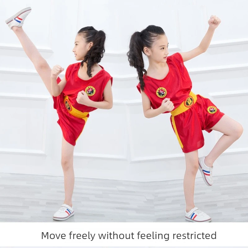 New Major Sanda clothing combat boxing children's martial arts performance training clothing Martial suit Lightweight breathable