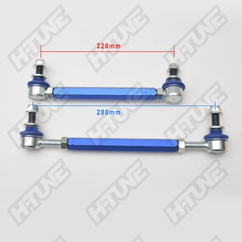 Front 12mm Ball Joint Adjustable Anti-Roll Sway Bar Link Kits For Ranger T6 T7 PX I II / Everest / MUSTANG 4WD 2012++