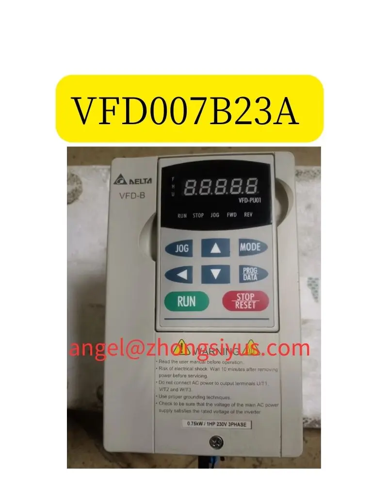 

VFD007B23A Б/у Дельта-инвертор 0,75 кВт, 220 В, функция работы ОК