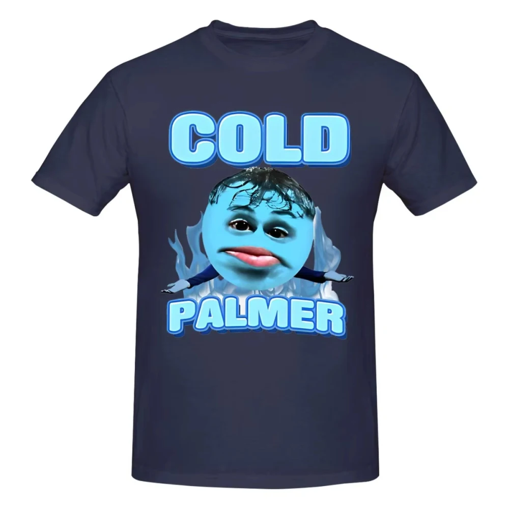 Funny Cold Palmer Character Meme T-shirt Casual Hip Hop Round Streetwear Neck Short Sleeve Tops Large Size Unisex Kids Tees